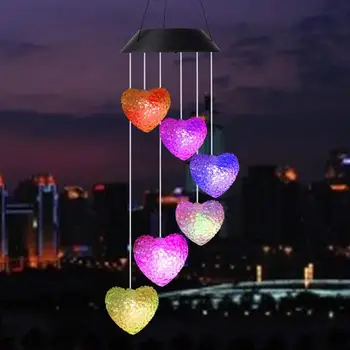 

Solar Wind Chime Light LED Garden Hanging Rotating Light Color Change