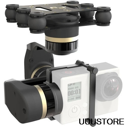 FeiyuTech FY-M3D мини 3D MiNi3D 3-Axis Air Gimbal с 360 градусов панорамирование для Gopro4 Gopro3+ Gopro3(черный