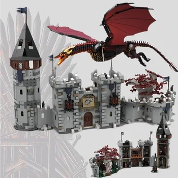 

New 2020 Drama Games of Throness Winterfell Castle Dragon MOC-39717 Figures Model Building Blocks Bricks Diy Toy Gift