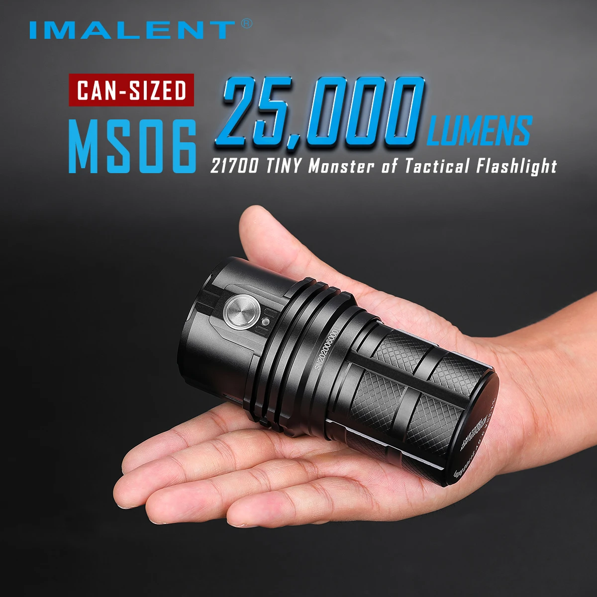 IMALENT MS18 MS06 Rechargeable LED Flashlight 25000LM CREE XHP Super Bright Lantern for Rescue Search Hike