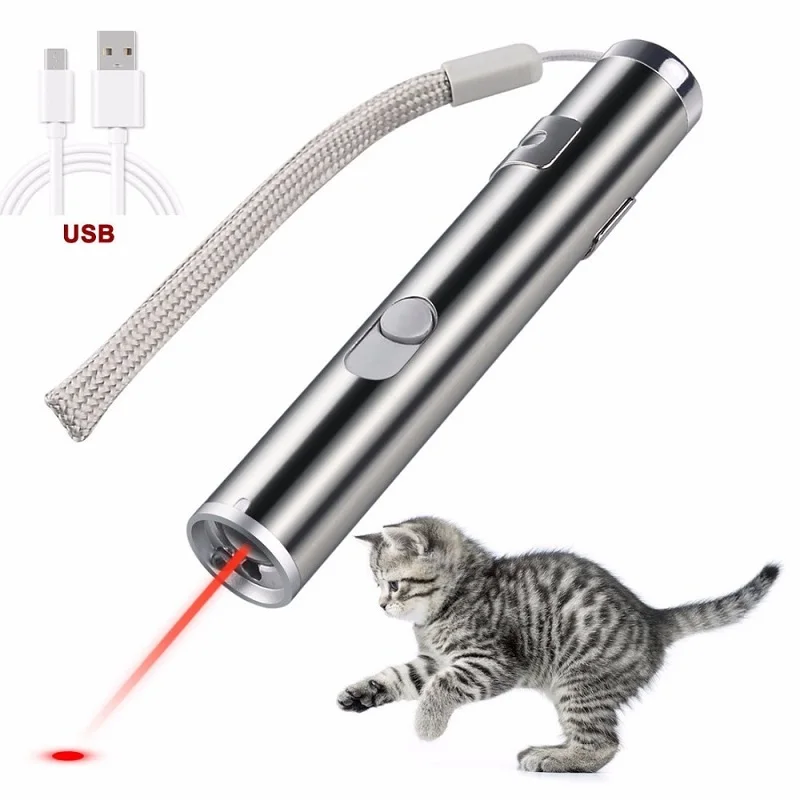 Интерактивные игрушки для кошек 2 в 1 многофункциональная USB перезаряжаемая