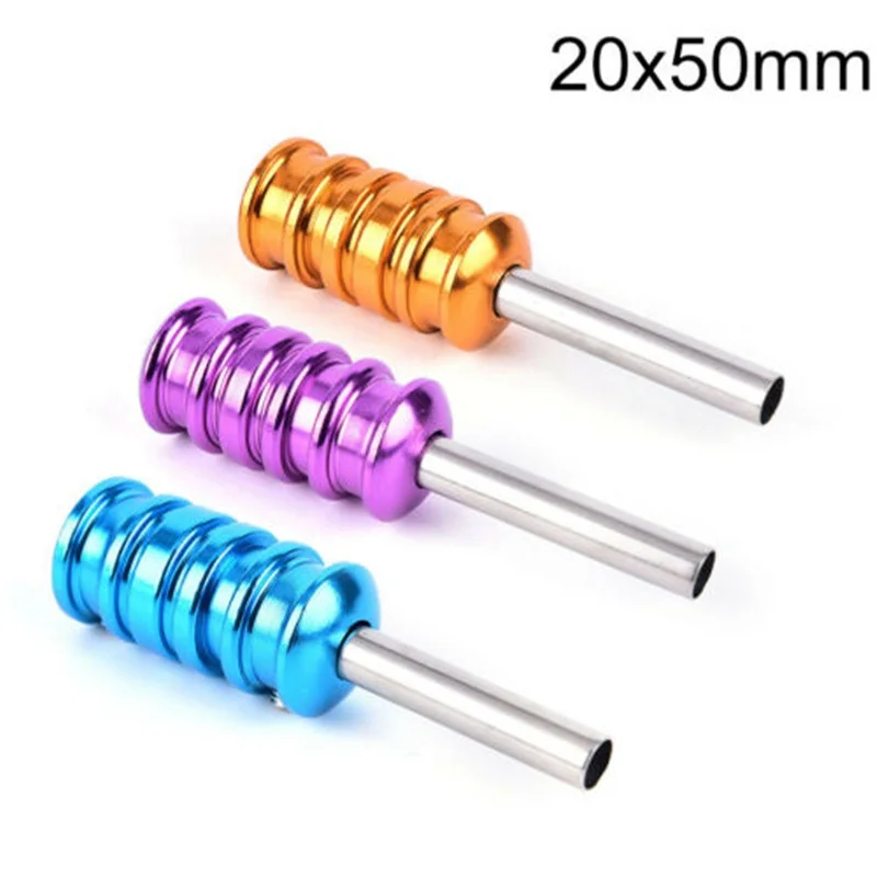 

Tattoo Machine Tube Tip With Back Stem Colorful Aluminum Alloy Handle Grip