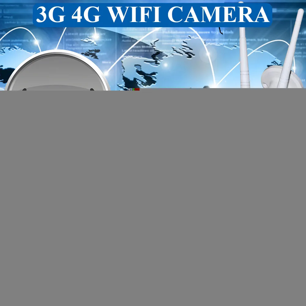 Уличная беспроводная Wifi ip-камера 3g 4G sim-карта камера Full HD 720 P/1080 P Водонепроницаемая ИК ночного видения P2P SD карта камера безопасности