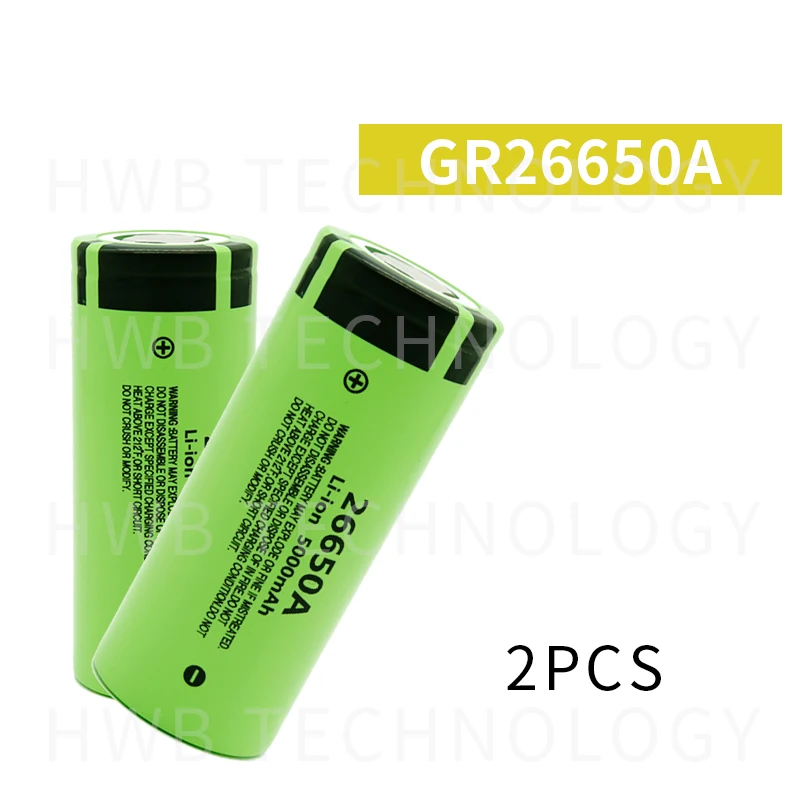 Аккумулятор 100% мА · ч 2 шт./лот 3 7 оригинальный новый для Panasonic 26650A 5000 в 26650 |