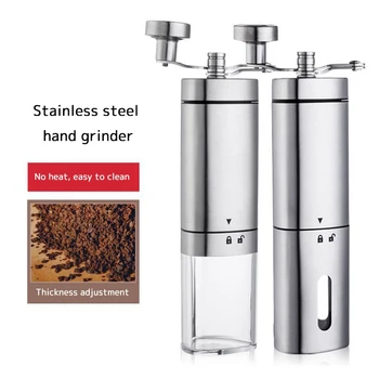 

Manual Coffee Grinder Coffee Maker ceramics Core Stainless Steel Hand Burr Mill Grinder Ceramic Corn Coffee Grinding Machine