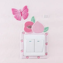 Защитный чехол для переключателя переключатель на стену с наклейками украшение для розетки набор гостиной домашний настенный светильник светящиеся наклейки креативный переключатель