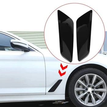 

2Pc Car Fender Side Air Vent Outlet Cover Trim Decorative Sticker Car Accessories For-BMW 5 Series G30 2017-2018