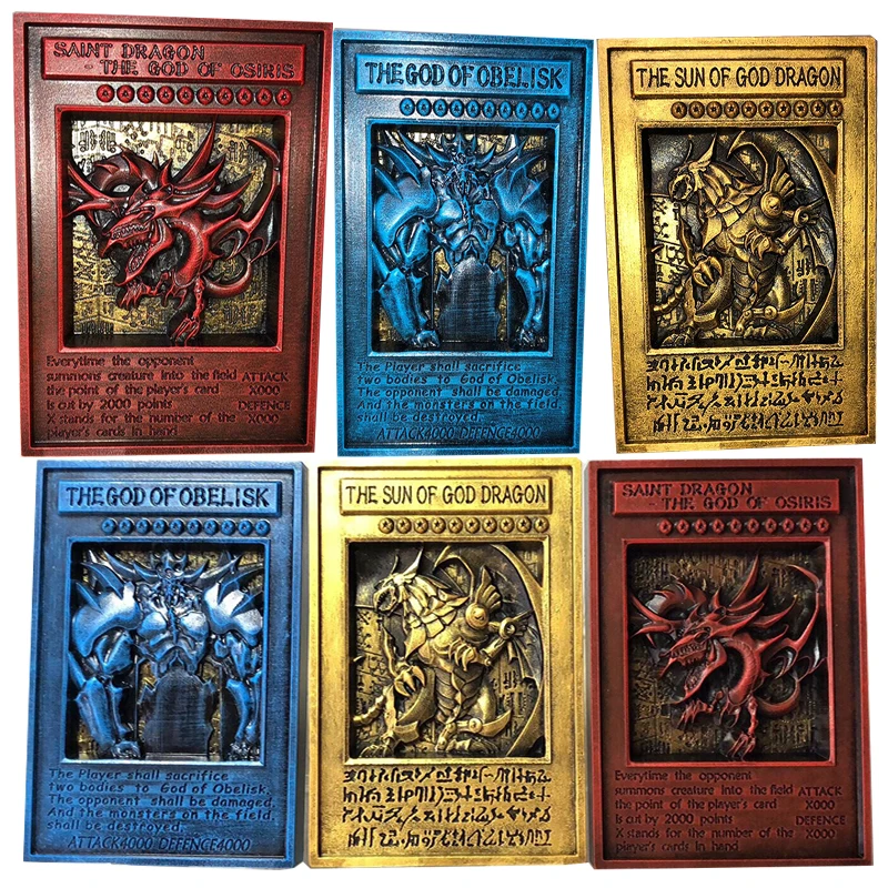 

YU GI OH Gold Card Metal Card Local English TCG LC01 Three Magic God VOL Edition Collection Card Children Toys Gifts
