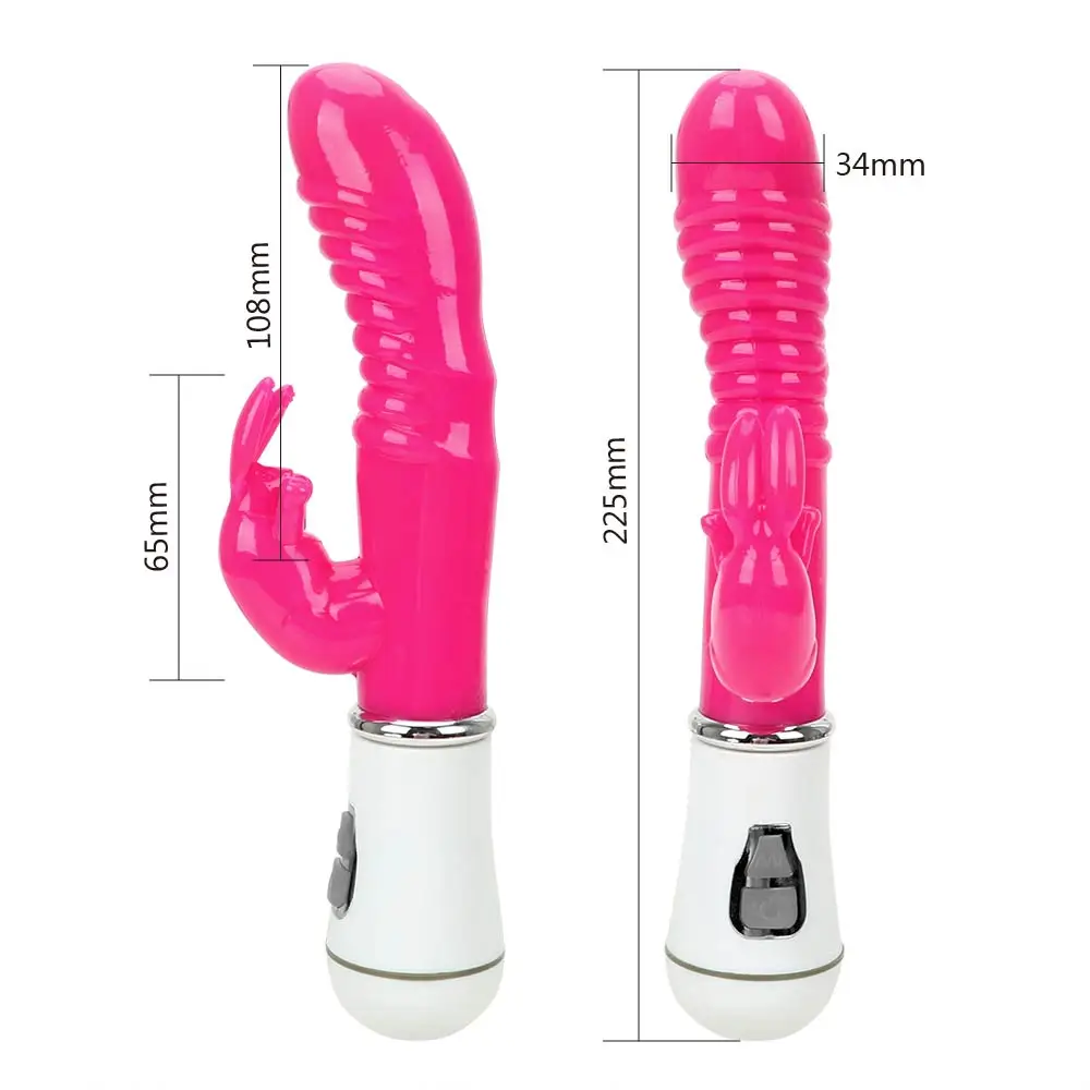 Rabbit Vibrator With Clitoral Stimulator And G-spot Massager_voghion.com