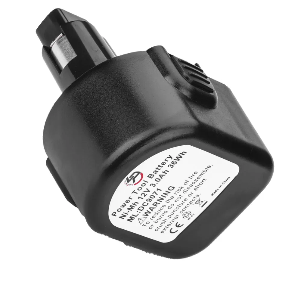 12V 3.0A металл-гидридных или никель Мощность инструмент Батарея для Dewalt DW981KQ, DW052Z, DW907Z DW907 DW907K2 DW907K2H DW953, DW981, DW940K, DC612KA DW924K2-B2 - Цвет: 3000mah battery