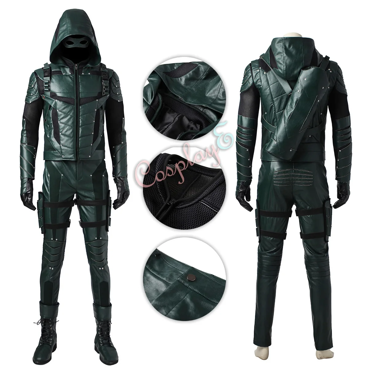 

Green Arrow Costume Green Arrow Season 5 Cosplay Oliver Queen Full Set High Quality