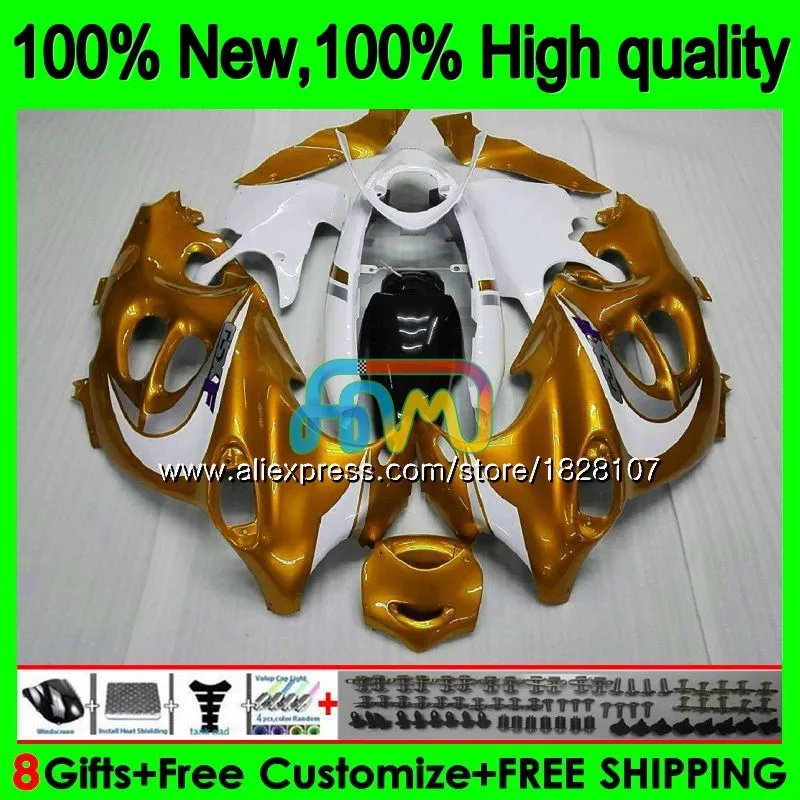 Корпус для SUZUKI Катана GSXF750 2003 2004 2005 2006 2007 34BS. 84 GSXF 750 600 GSX600F; цвет золотистый, белый GSXF600 03 04 05 06 07 обтекатель