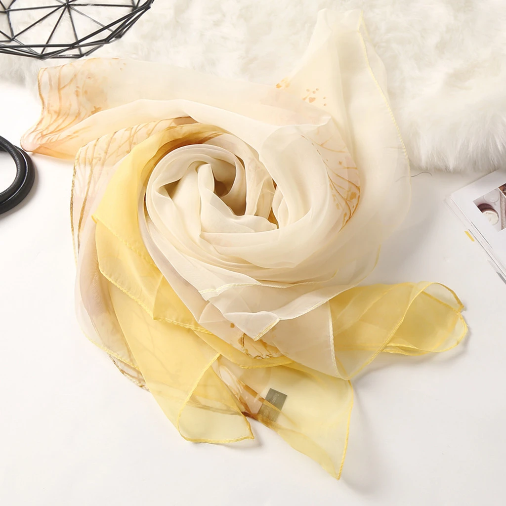 2019 New Women Fashion Spring Autumn Silk Scarfs Square Polyester Scarves Print Flowers Shawl Summer Shawls Hijabs 919