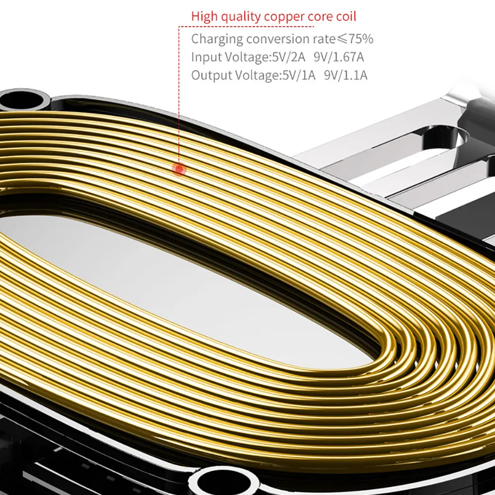 QC3.0 Автомобильная вентиляционная панель 10 Вт Быстрая зарядка держатель телефона Qi Беспроводное зарядное устройство