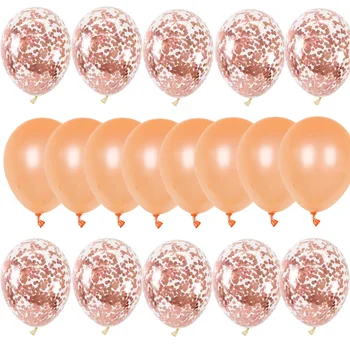 

18Pcs Rose Gold Latex Balloons Happy Birthday Party Wedding Christmas Decoration Balloon Kids Toy Air Balls Globos