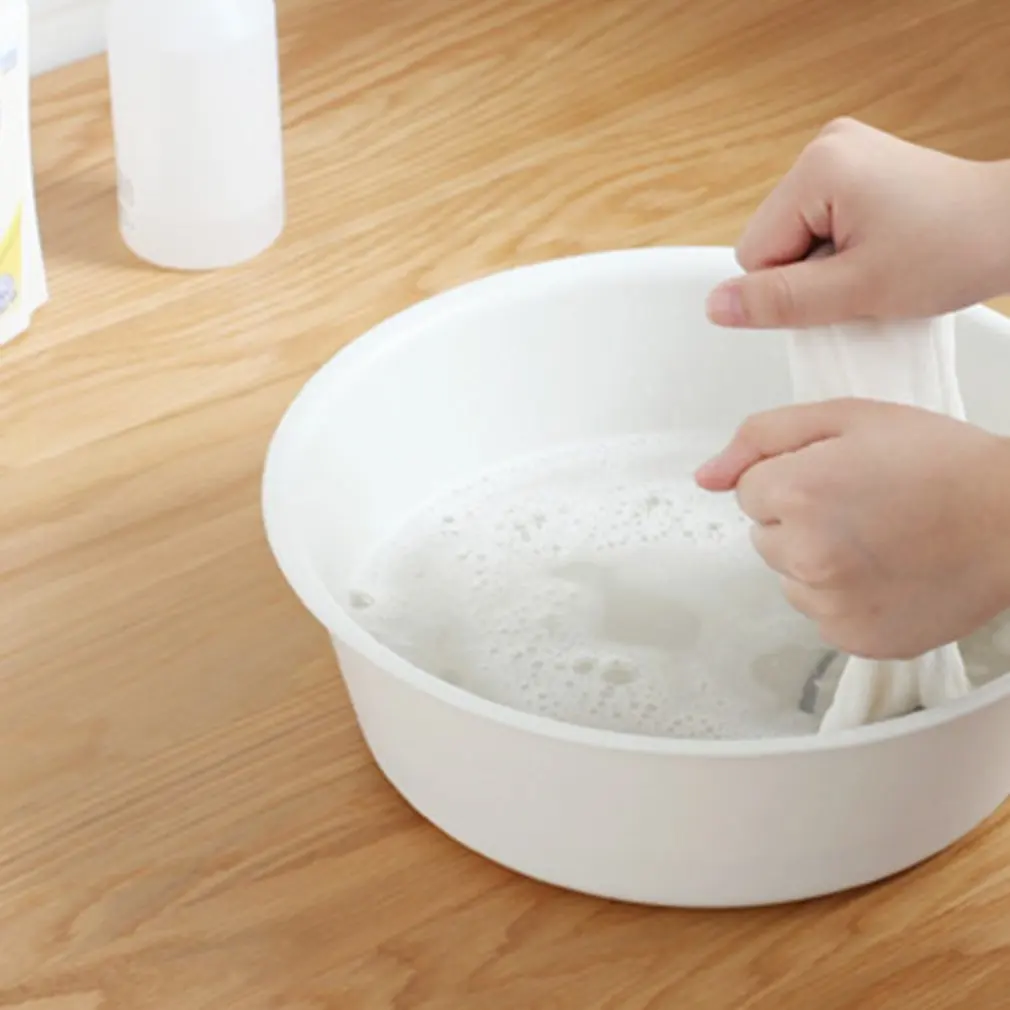 Plastic Washbasin Outdoor Indoor Food Container Washbasin Apricot30CM