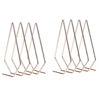 

2PCS Rose Gold Mail Sorter Wire File Organizer Mail Sorter Desk Organizer, 3 Slot Diamond Shape Magazine File Holder