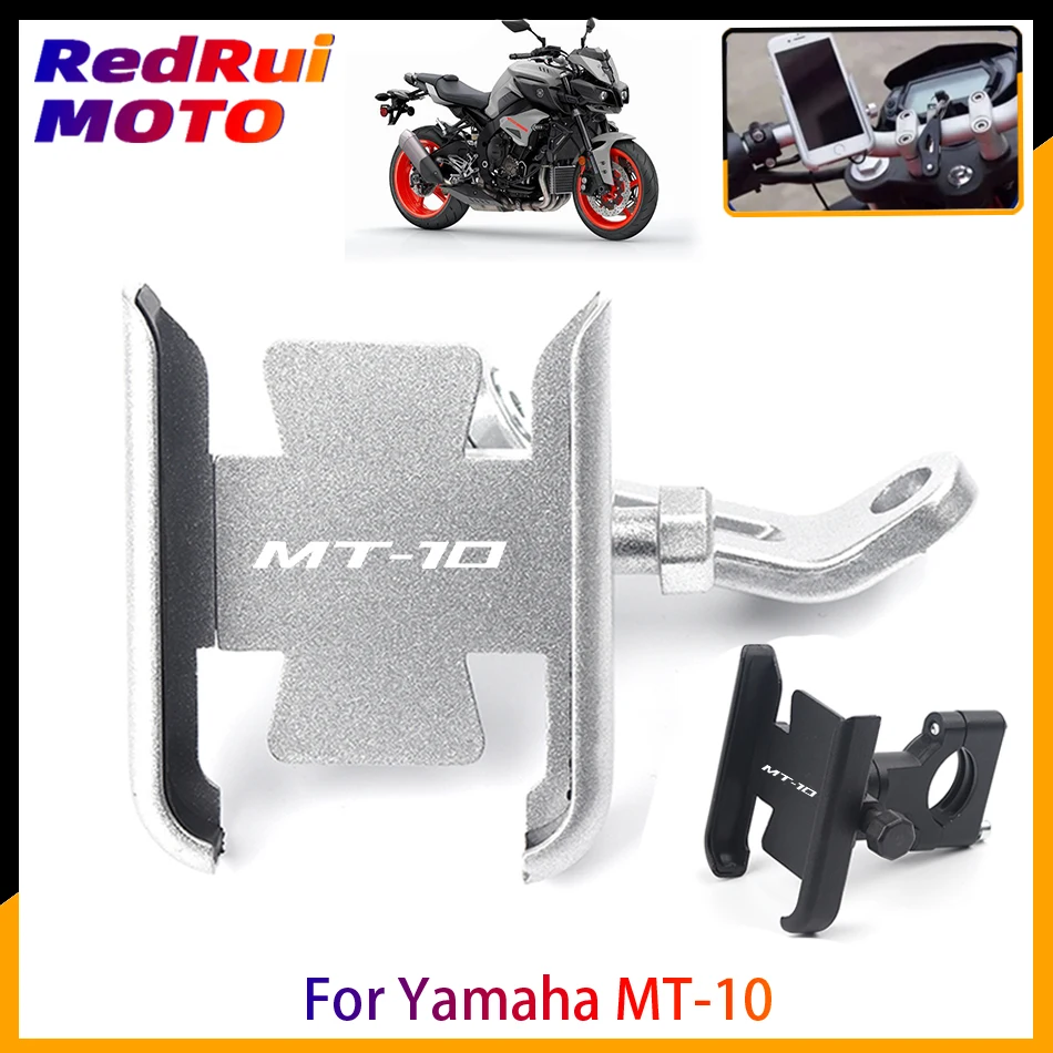 

Держатель для мотоцикла Yamaha MT10 MT-10 CNC, алюминиевый держатель для GPS навигатора, кронштейн для руля зеркала заднего вида, аксессуары