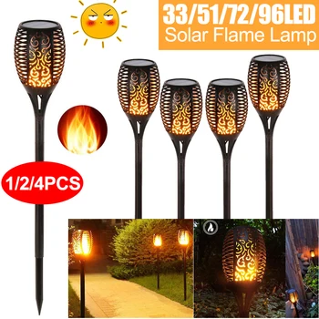 

LED Solar Flame Light Lamp Flickering Waterproof Garden Decoration Landscape Lawn Lamp Path Lighting Torch Outdoor Spotlight
