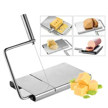 

Cheese Butter Slicer Cutter Board Cutting Kitchen Hand Tool Stainless Steel Wire Cheese Slicer Cutting Cheese House Warmings