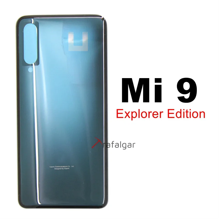 Для Xiaomi Mi 9 крышка батареи Задняя стеклянная задняя дверь Корпус чехол с клеем для Xiaomi Mi 9 Explorer замена крышки батареи