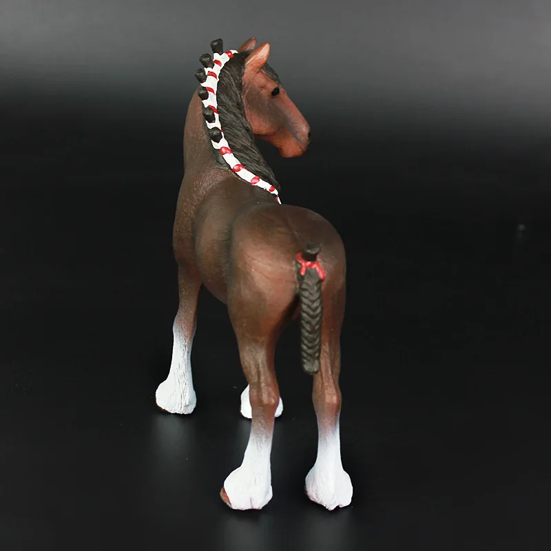 Горячая Распродажа модели дикие животные лошади модель Clydesdale жеребец детская игрушка украшение подарок