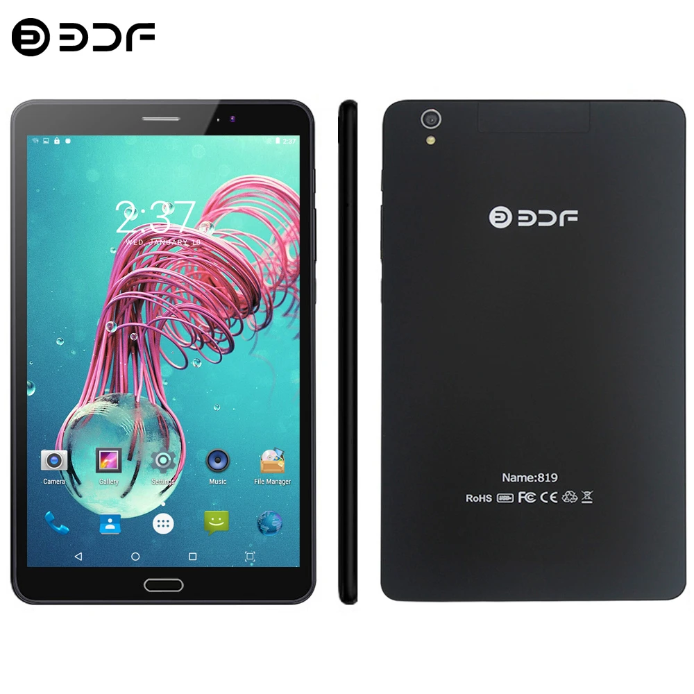BDF 8 дюймов Android 7,0 планшетный ПК 4G LTE телефонный звонок планшет 4 ГБ/64 Гб Ультра HD камера 1920*1200 ips Восьмиядерный 4G планшеты 7 8 9 дюймов
