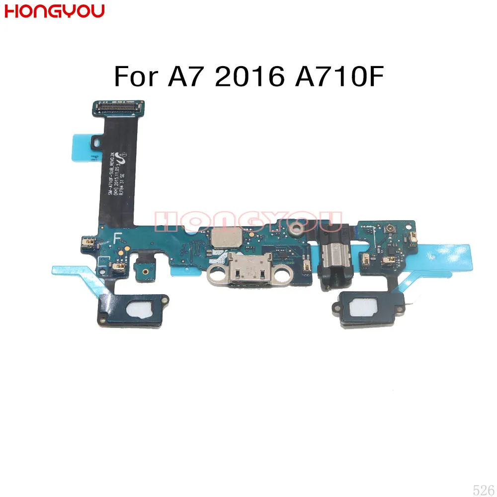 USB коннектор для зарядки док станции разъем штекер гибкий кабель Samsung Galaxy A7 2016 A710F