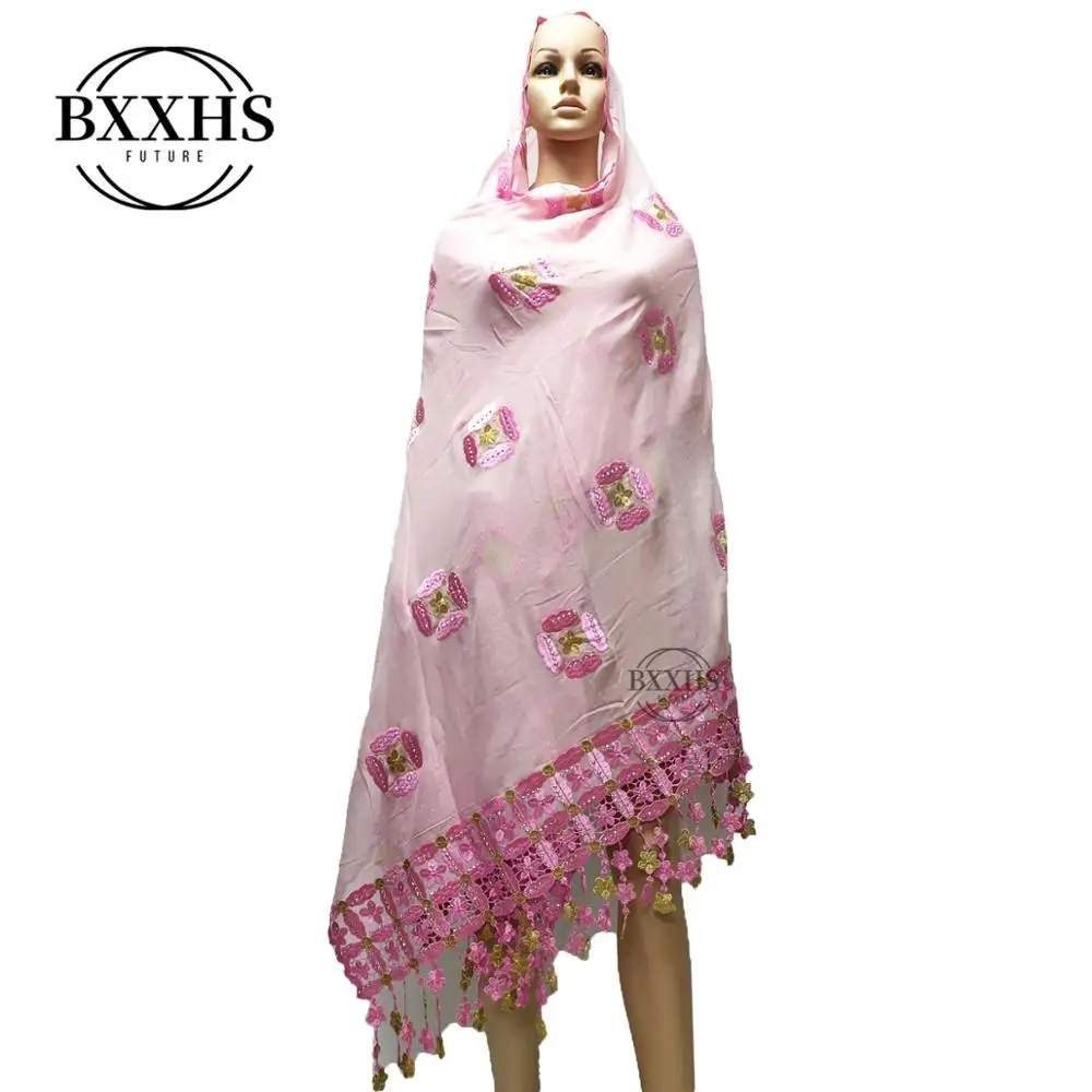 

Shawls pashmina Muslim Ladies Scarf Large Size African Muslim Multi-purpose Cotton Shawl Pack Ladies New Flower Design Headscarf