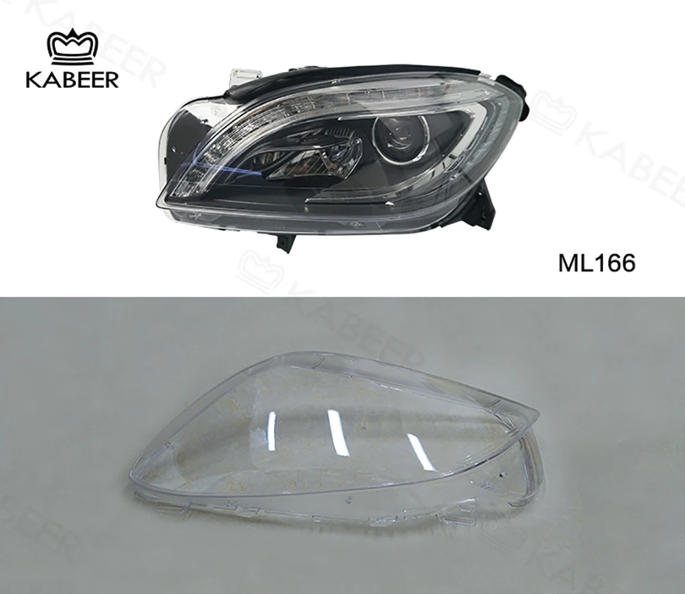 Крышка объектива фары подходит для 2010-2013 Mercedes ML166 автомобильные ксеноновые лампы для фар Крышка объектива новые запчасти для автомобилей