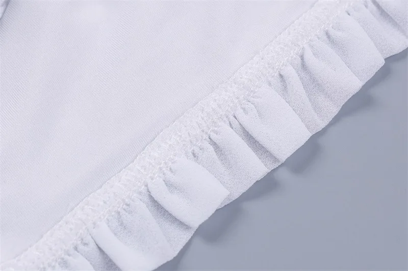 Сексуальный кроп Ruched Sheer Mesh Top женский галстук-бабочка с пышными рукавами тонкий короткий топ на бретелях белые оборки эластичные вечерние топы уличная