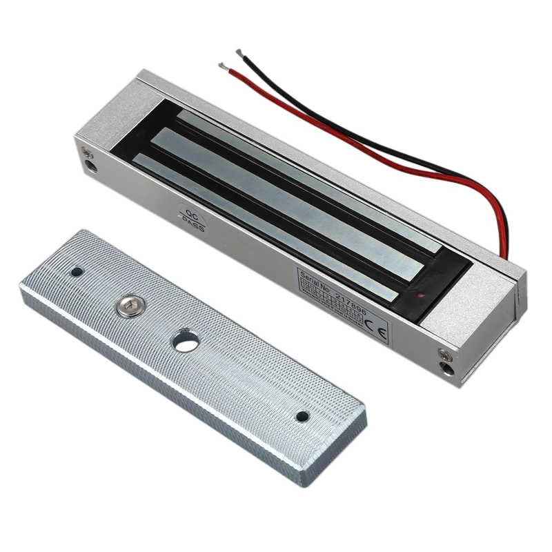 

Single Door 12V Electric Magnetic Electromagnetic Lock 180KG (350LB) Holding Force for Access Control silver