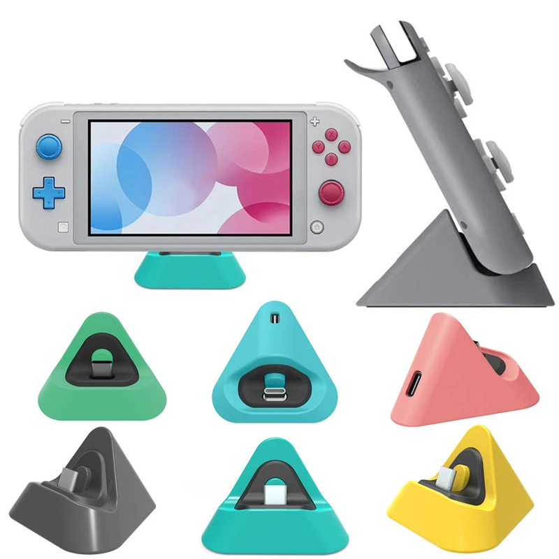 Portable Charging Dock For Nintendo Switch Lite Type C Charger Base Stand 3 Colors New Charger Base Stand Charging Dock Switch Chargers Aliexpress