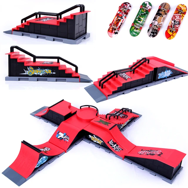 Skateboard Park Ramp Parts Tech Deck Fingerboard  Skateboard Fingers Tech  Deck - Finger Skateboards & Bikes - Aliexpress