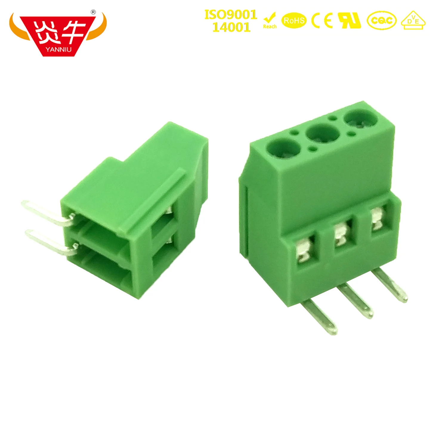 KF129R 5 08 мм 2P 3P PCB универсальные Винтовые клеммные блоки DG129R 2PIN 3PIN MKDSF 3/2-5 1712724 PHOENIX
