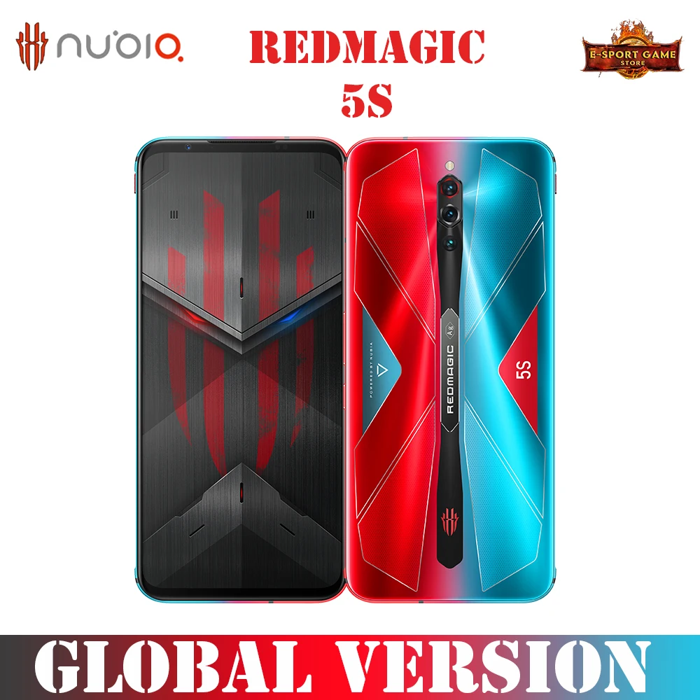 

Nubia RedMagic 5S SmartPhone 144Hz Qualcomm Snapdragon 865 8/12G 128/ 256G 64MP Sony Triple Camera 4500mAh Android Mobile Phones