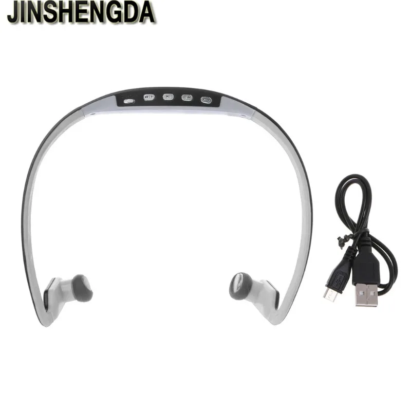 BS15C Bluetooth гарнитура спортивные наушники музыкальный плеер TF слот для бега вождения DXAC - Цвет: White