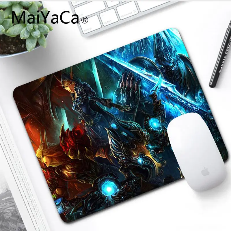 No LockEdge 25x29cm MaiYaCa Новое поступление World of Warcraft, игра, прочный резиновый коврик для мыши, большой коврик для мыши, компьютерный коврик для мыши - Цвет: No LockEdge 25x29cm