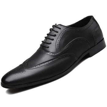 

Size 38-48 Men formal shoes office social designer wedding luxury elegant male dress shoes men dress shoes leather