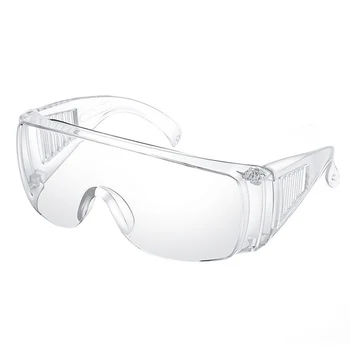 

high transmittance Dustproof Windproof Transparent Safety Goggles Impact Resistant Splashes-proof Protective Glasses fits adults