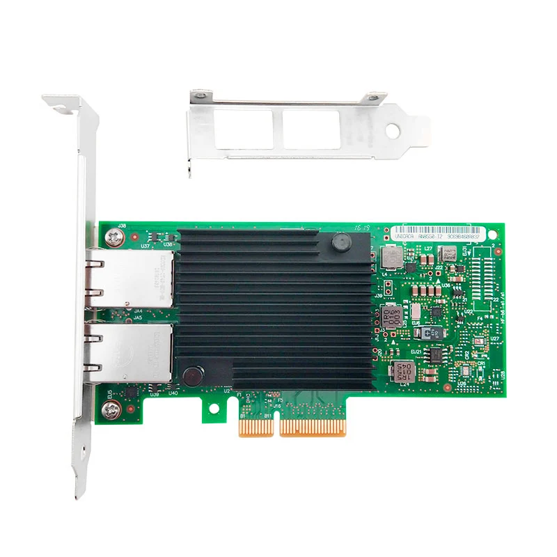 X550-T2 PCI-E X4 10G Ethernet серверный адаптер двухпортовый RJ45 конвергентный сетевой адаптер X550T2BLK