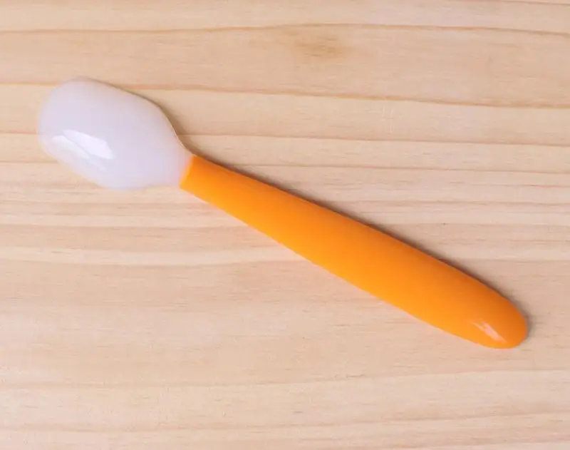 Safe Item Spoon Pure Silicone Spoon Silica Gel Soft Head Infant Child Tableware Silica Gel Baby Products Wholesale