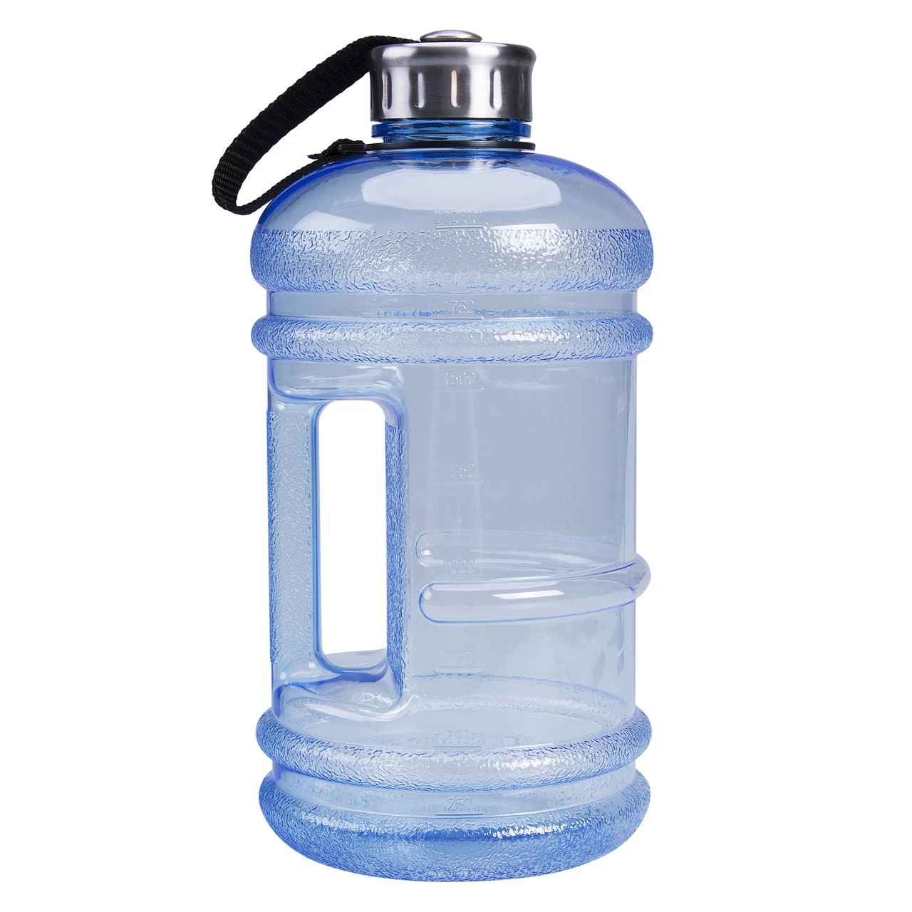 2.2L Спортивная бутылка для фитнеса, тренировочный кувшин, контейнер многоразового использования, большая бутылка для воды для похода, фляжка для воды - Цвет: Синий