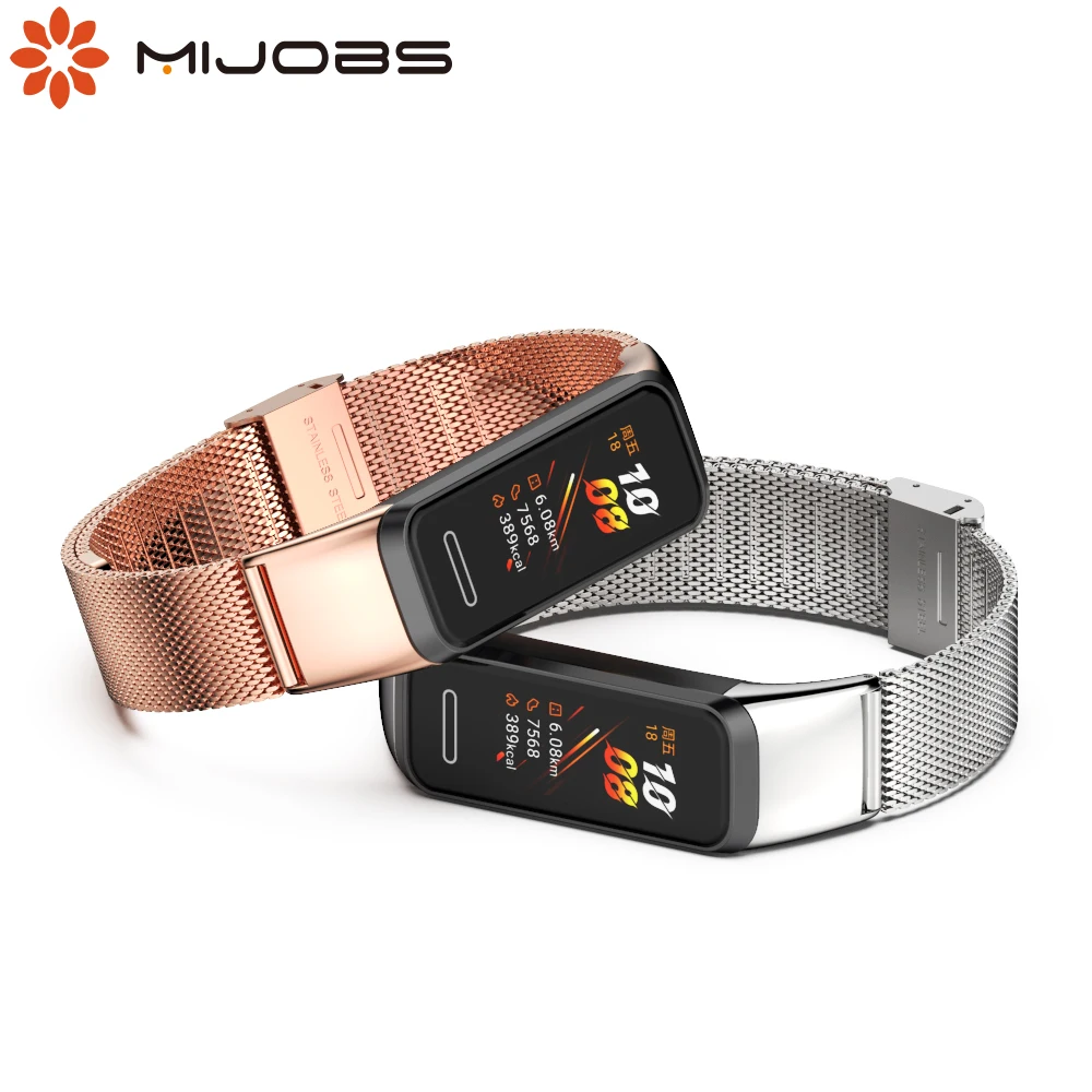 

For Huawei Band 4 Strap Bracelet for Honor Band 5i Wristbands Correa Band5i Watch Metal Stainless Steel Replacement Wrist Belt