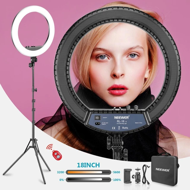 Neewer 14-inch Outer Led Ring Light Selfie Ring Light Photography Ring Lamp  with Light Stand Kit for  Makeup for phone - AliExpress