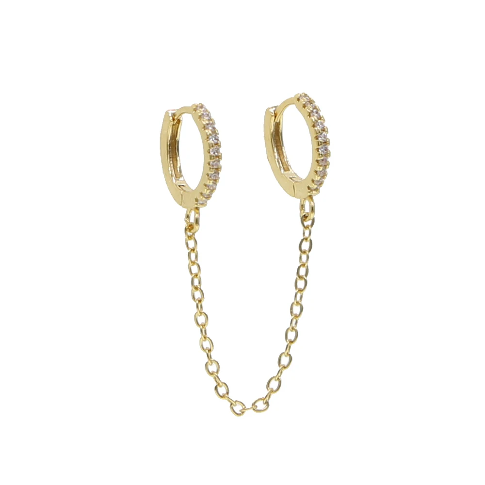 Двойной Пирсинг 2 серьга дырка ювелирные изделия Роскошные Великолепные Длинные