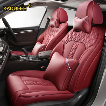

KADULEE Custom Leather car seat cover For Acura MDX RDX RL TL ILX CDX TLX-L Automobiles Seat Covers car seats