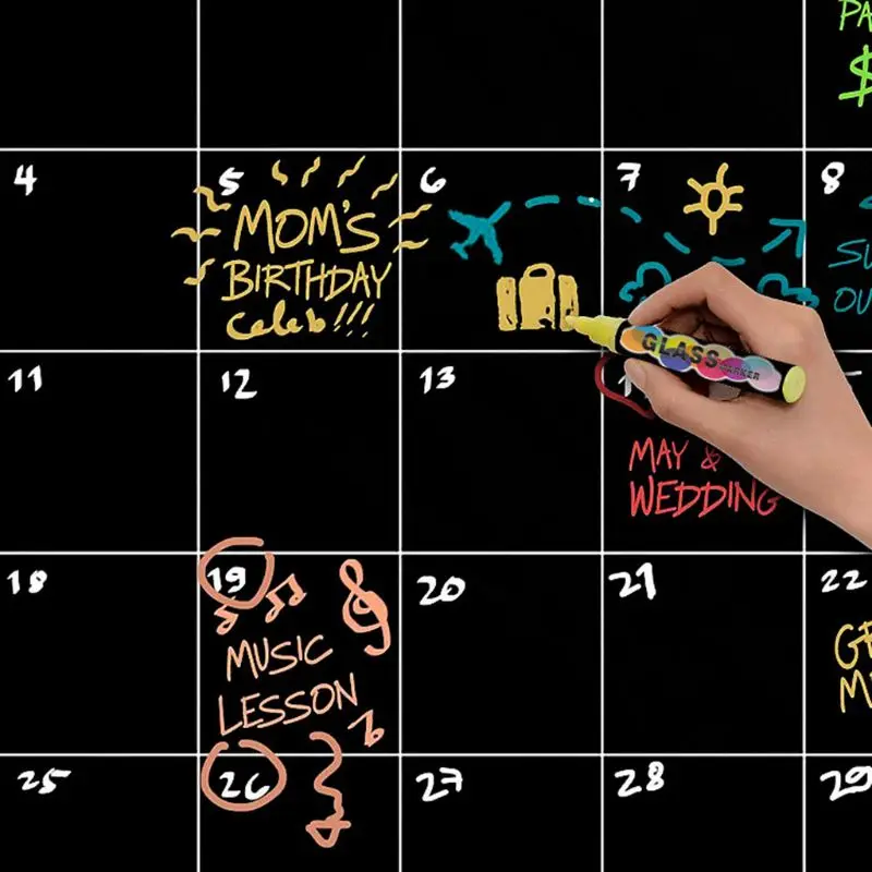 Холодильник Календарь Магнитная сухая стирания календарь доска календарь
