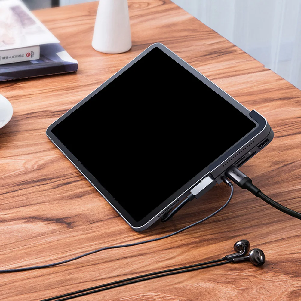 3,5 мм Aux домашний планшет ноутбук USB 3,0 HDMI адаптер концентратор передачи данных маленький высокомощный алюминиевый сплав type C 6 в 1