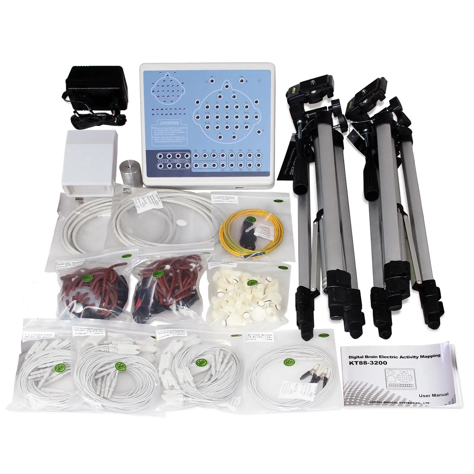 CONTEC KT88-3200 Digital 32 Channel EEG Machine&ampMapping System 2 tripods Brain electric | Красота и здоровье